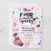 Invitation Quatre fois épouvantable (Devant)