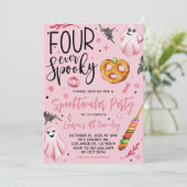 Invitation Quatre Halloween Éffrayants (Debout devant)