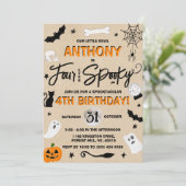 Invitation Quatre Jamais Éffrayants ! Halloween 4ème annivers (Debout devant)