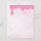 Invitation Quatre jamais Sweet Unicorn Donut Sweet 4e (Dos)