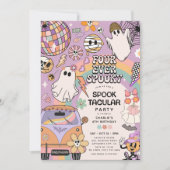 Invitation Quatre Jour Éffrayant d'Halloween 4e anniversaire (Devant)