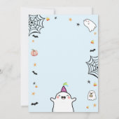 Invitation Quatre Jours Éffrayants d'Halloween Boy 4e anniver (Dos)