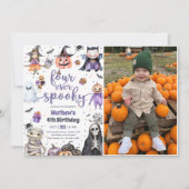 Invitation Quatre Jours Éffrayants d'Halloween Ghost 4e anniv (Devant)