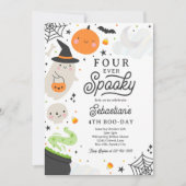 Invitation Quatre Jours Éffrayants d'Halloween Ghost 4e anniv (Devant)