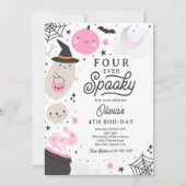 Invitation Quatre Jours Éffrayants d'Halloween Ghost 4e anniv (Devant)