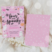 Invitation Quatre Jours Éffrayants Halloween Ghost 4e anniver