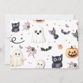 Invitation Quatre Jours Éffrayants Halloween Ghost 4e anniver (Dos)