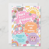 Invitation Quatre Jours Super de Varsity Retro Preppy (Devant)