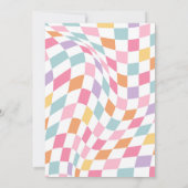 Invitation Quatre Jours Super de Varsity Retro Preppy (Dos)