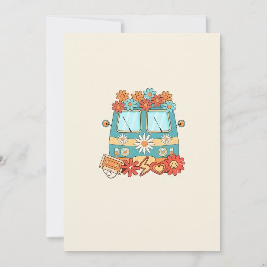 Invitation Quatre Jours Super Retro Rainbow 4e anniversaire (Dos)