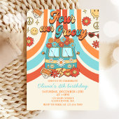 Invitation Quatre Jours Super Retro Rainbow 4e anniversaire