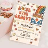 Invitation Quatre Jours Super Retro Rainbow 4e anniversaire