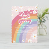 Invitation Quatre Jours Super Retro Rainbow 4e anniversaire (Debout devant)