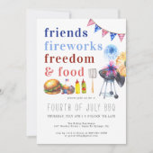 Invitation quatre juillet | Fête de l'Indépendance (Devant)