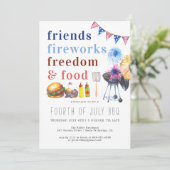 Invitation quatre juillet | Fête de l'Indépendance (Debout devant)