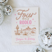 Invitation Quatre l'Amour du Rodéo 4ème anniversaire Invitati