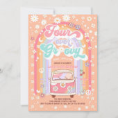 Invitation QUATRE Marguerite Super Super 4e anniversaire (Devant)