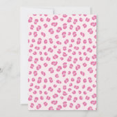 Invitation Quatre toujours sauvage fille 4e anniversaire fête (Dos)