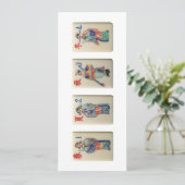 Invitation Quatre tuiles de la saison du Mahjong (Guerriers)  (Debout devant)