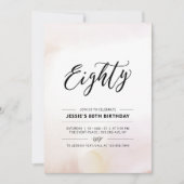 Invitation Quatre-vingt-dix nuances d'aquarelle minimale pour (Devant)