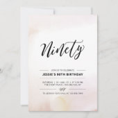Invitation Quatre-vingt-dix nuances minimales 90e anniversair (Devant)
