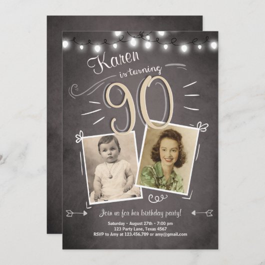 Invitation quatre-vingt-dixième Cru d'invitation (Devant / Derrière)