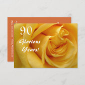 Invitation quatre-vingt-dixième La célébration (Devant / Derrière)