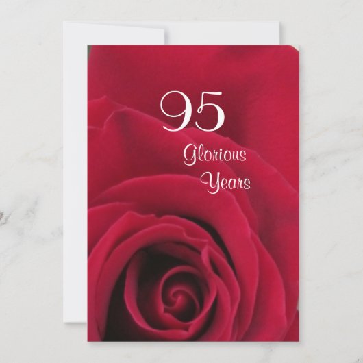 Invitation quatre-vingt-quinzième Célébration d'anniversaire (Devant)