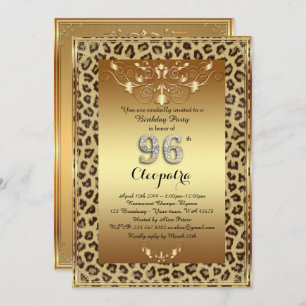 Invitation quatre-vingt-seizième, fête d'anniversaire