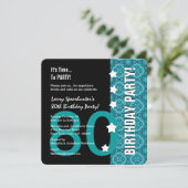 Invitation quatre-vingtième Anniversaire drôle PAS au-dessus (Debout devant)