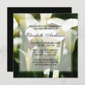 Invitation Quatre-vingtième fête d'anniversaire de (Devant / Derrière)