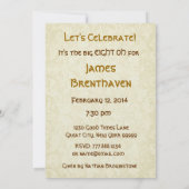 Invitation quatre-vingtième - le quatre-vingt-dix-neuvième or (Dos)