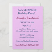 Invitation quatre-vingtième - quatre-vingt-dix-neuvième (Dos)