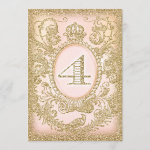 Invitation Quatrième anniversaire Il était une fois Princesse