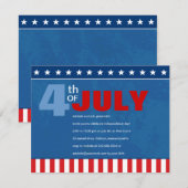 Invitation Quatrième de partie de juillet (Devant / Derrière)