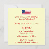 Invitation Quatrième de partie de juillet (Dos)