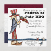 Invitation Quatrième d'invitation de juillet (Devant / Derrière)