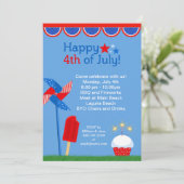Invitation Quatrième d'invitation de partie de juillet (Debout devant)