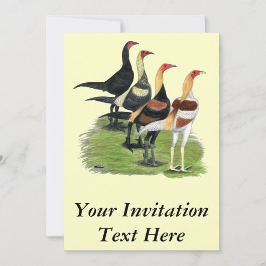 Invitation Quatuor de jeu moderne (Devant)