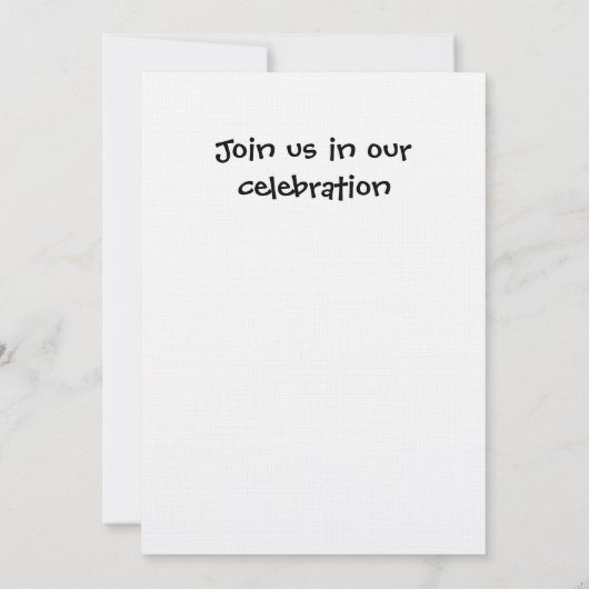 Invitation Que avons-nous fait Mariage (Dos)