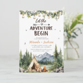 Invitation Que l'aventure commence (Debout devant)