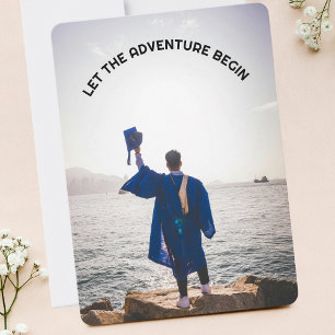 Invitation Que l'aventure commence Fête de départ du diplômé