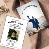 Invitation Que l'aventure commence Fête de départ du diplômé