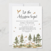 Invitation Que l'aventure commence Garçon Bébé Semeur (Devant)