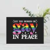 Invitation Que Les Hommes Soient Gays En Paix Fierté LGBTQ (Debout devant)