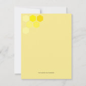 Invitation que sera bébé bee GENDER REVEAL douche neutre (Dos)