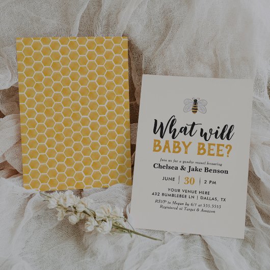 Invitation Que va révéler le genre Baby Bee