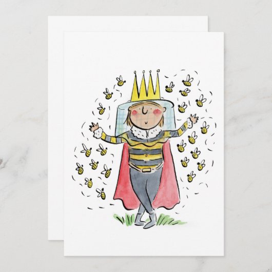 Invitation Queen Bee (Devant / Derrière)