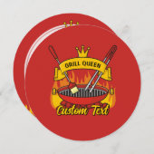 Invitation Queen Grill (Devant / Derrière)