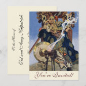 Invitation Queen Maeve Warrior Princess Imaginaire Art (Devant / Derrière)